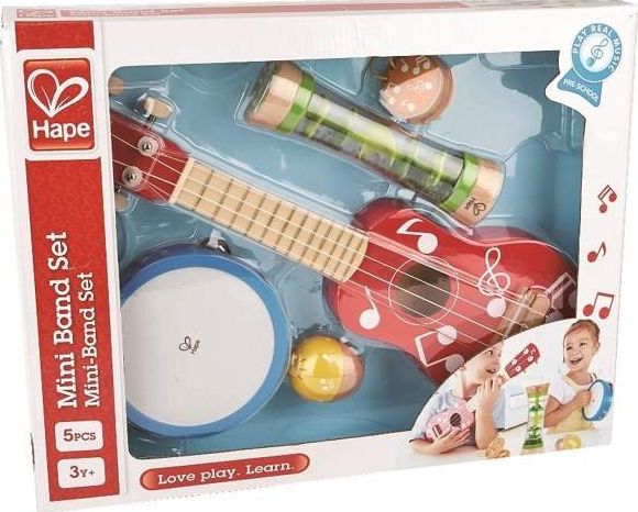 Hape Zestaw instrumentow muzycznych dla dzieci uniw 382510 (6943478021884)