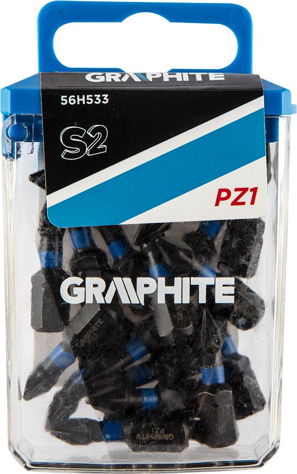 Graphite Koncowka wkretakowa (Bity udarowe PZ1 x 25 mm, 20 szt.) 56H533 (5902062504852)