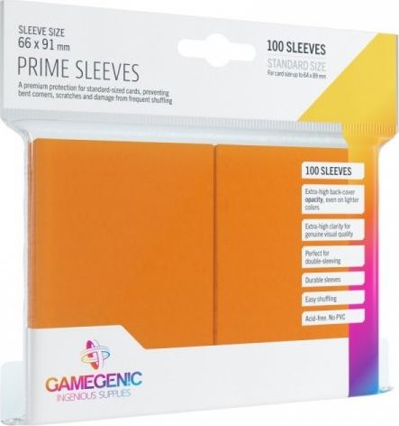 Gamegenic Gamegenic: Prime CCG Sleeves (66x91 mm) - Orange, 100 sztuk 114625 (4251715402290) galda spēle