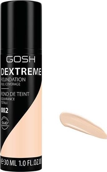 Gosh Dextreme Foundation Full Coverage 002 Ivory 30ml 5711914151386 (5711914151386) tonālais krēms