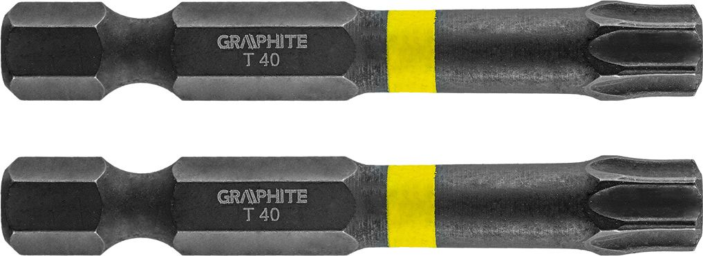 Graphite Koncowka wkretakowa (Bity udarowe TX40 x 50 mm, 2 szt.) 56H529 (5902062504685)