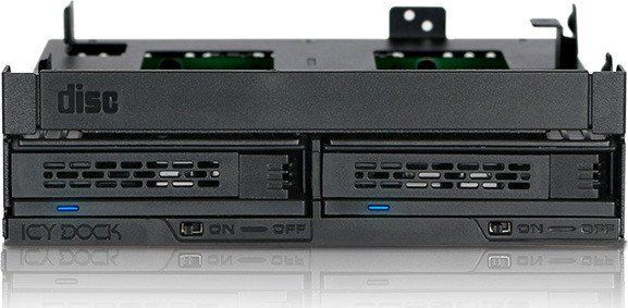 We-Ra. IcyDock 2x6,3cm SAS/SATA HDD&SSD in 5,25"+ 1xslim ODD retail cietā diska korpuss