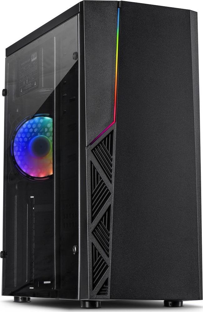 Inter-Tech B-02 RGB, tower case (black) Datora korpuss