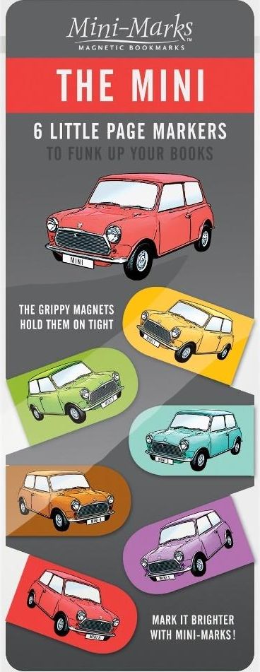 IF Car magnetic bookmarks - Mini Cooper 6 pcs Literatūra