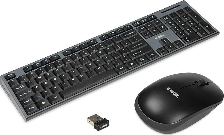 Set wired keyboard + mouse IKMS606W black klaviatūra