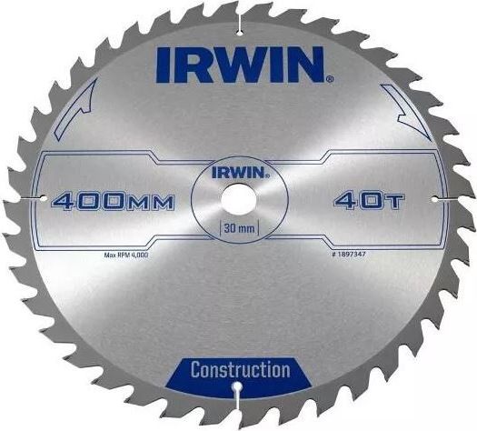 Irwin Pila tarczowa 400x30x3,8mm 40z. - 1897347 1897347 (5706918973478) Elektriskais zāģis