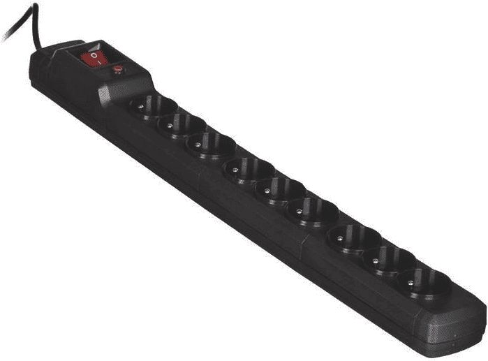 Activejet ACJ COMBO 9GN 5M black power strip with cord elektrības pagarinātājs