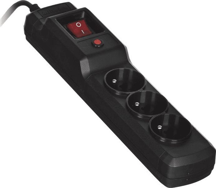 Activejet COMBO 3GN 5M black power strip with cord elektrības pagarinātājs