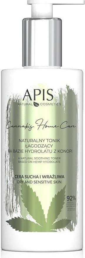 Apis Cannabis Home Care naturalny tonik lagodzacy na bazie hydrolatu z konopi 300ml 5901810005535 (5901810005535) kosmētikas noņēmējs