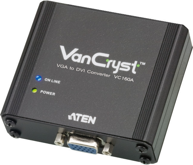 Adapter AV Aten DVI-D - D-Sub (VGA) czarny (VC160AATG) VC160AATG (4710423777743)