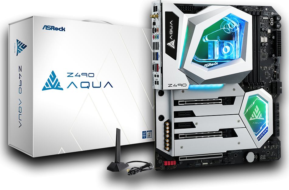 Asrock Z490 Aqua Intel Z490 Extended ATX pamatplate, mātesplate