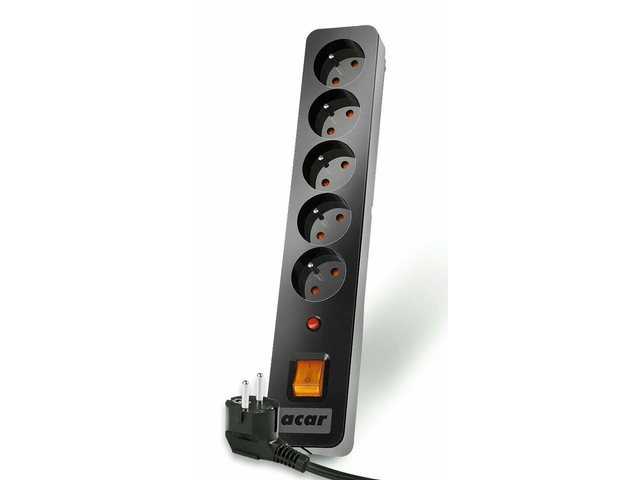 Surge Protector X5 1.5m black elektrības pagarinātājs