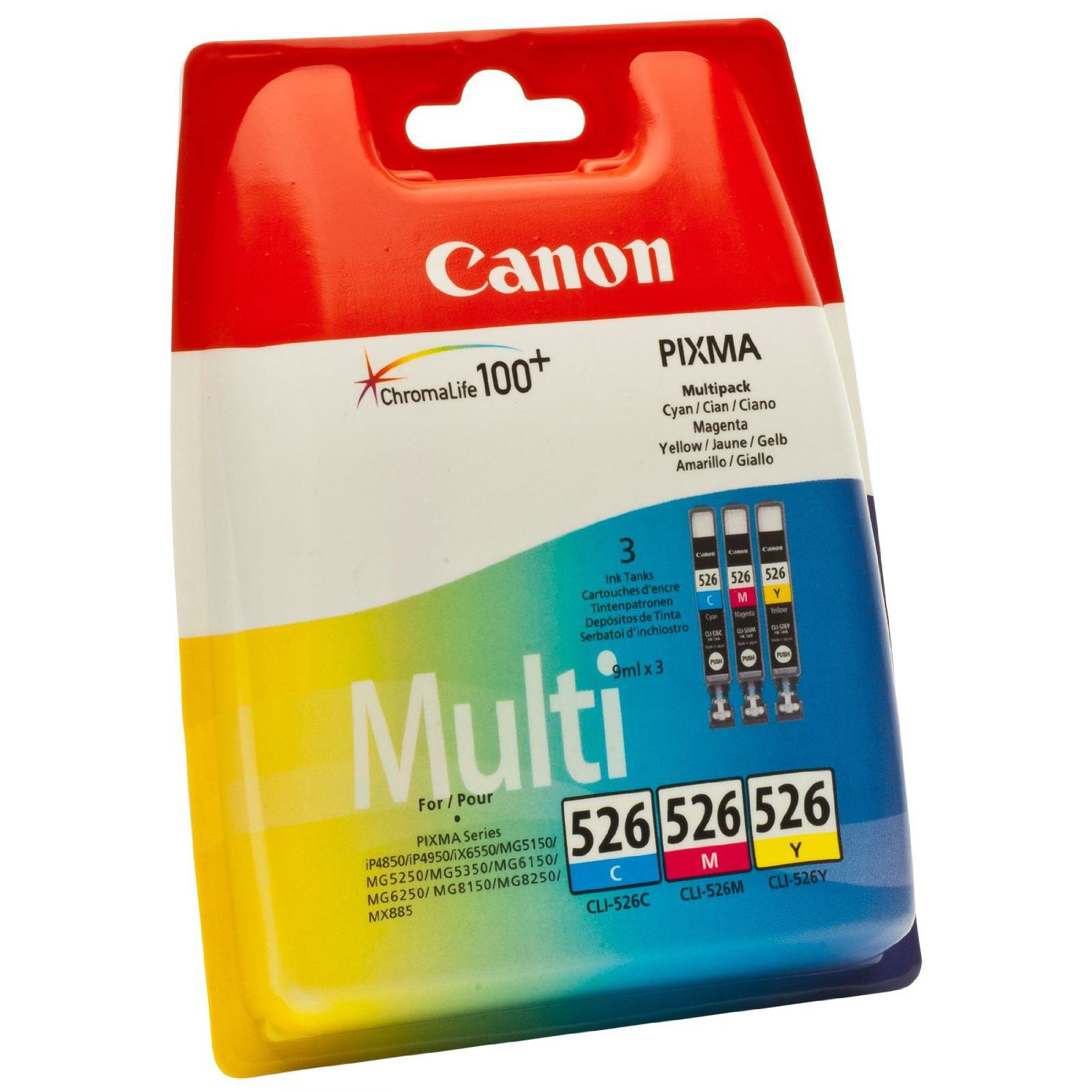 Canon Ink Color Multipack CLI-526 4541B006AA (8714574554457) kārtridžs