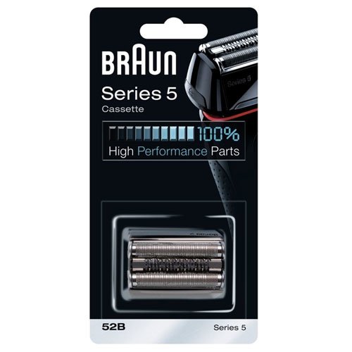Braun Series 5 52B Electric Shaver Head Replacement Cassette - Black vīriešu skuvekļu piederumi