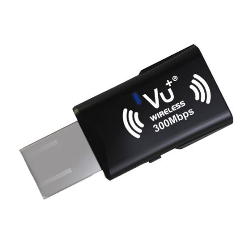 VU+ 300 Mbps Wireless USB Adapter WPS black 12325 (4260165817103) TV aksesuāri