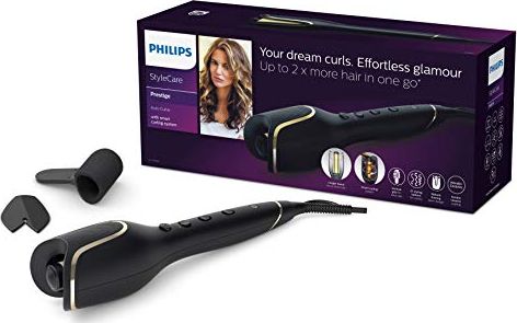Philips Auto Curler BHB876/00 With smart curling system 2x more hair in one go Vertical grip Smart curl guards Matu veidotājs