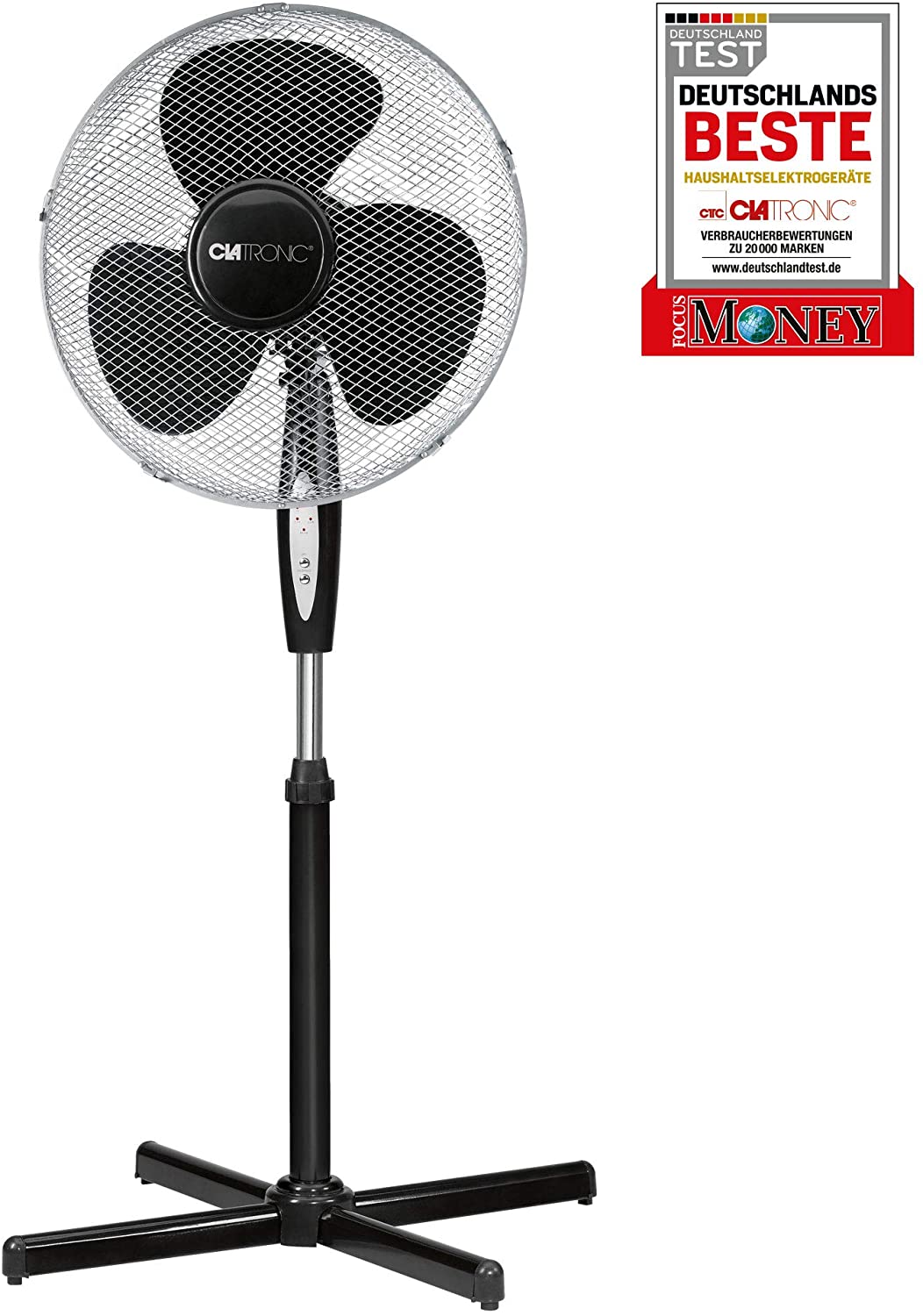 Clatronic VL 3741 S household fan Black Klimata iekārta