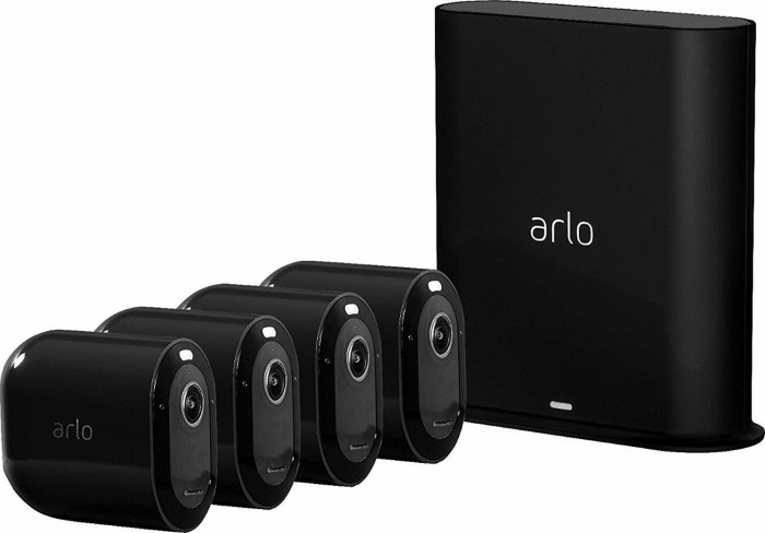 Arlo Pro 3 2K QHD camera set of 4 black drošības sistēma