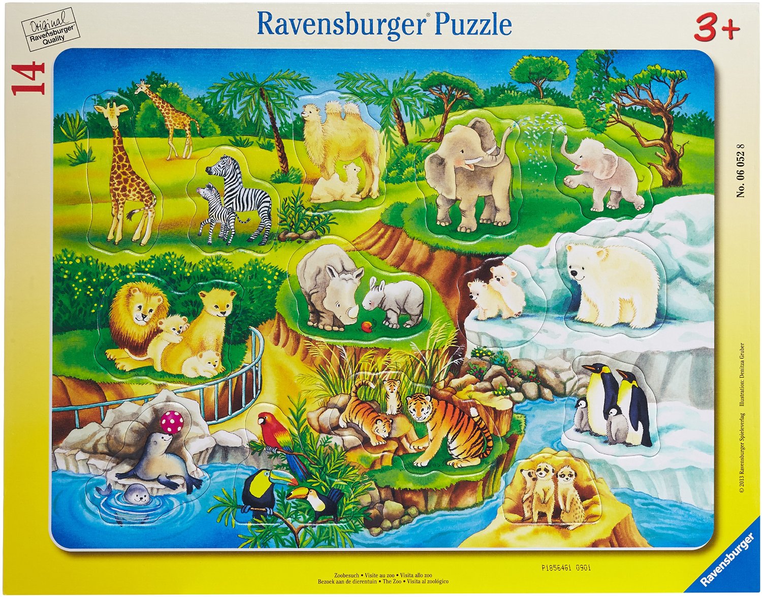 Ravensburger Puzzle Zoo 14 - 060528 puzle, puzzle