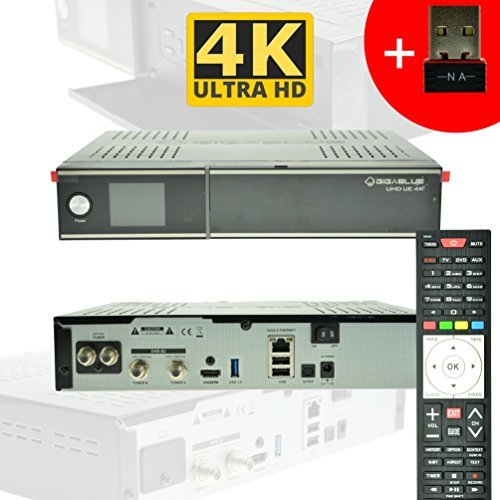 GigaBlue Ultra HD UE 4K 2xS2 FBC black uztvērējs