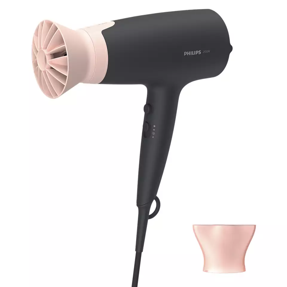 Philips BHD350/10 hair dryer 2100 W Black, Pink Matu fēns