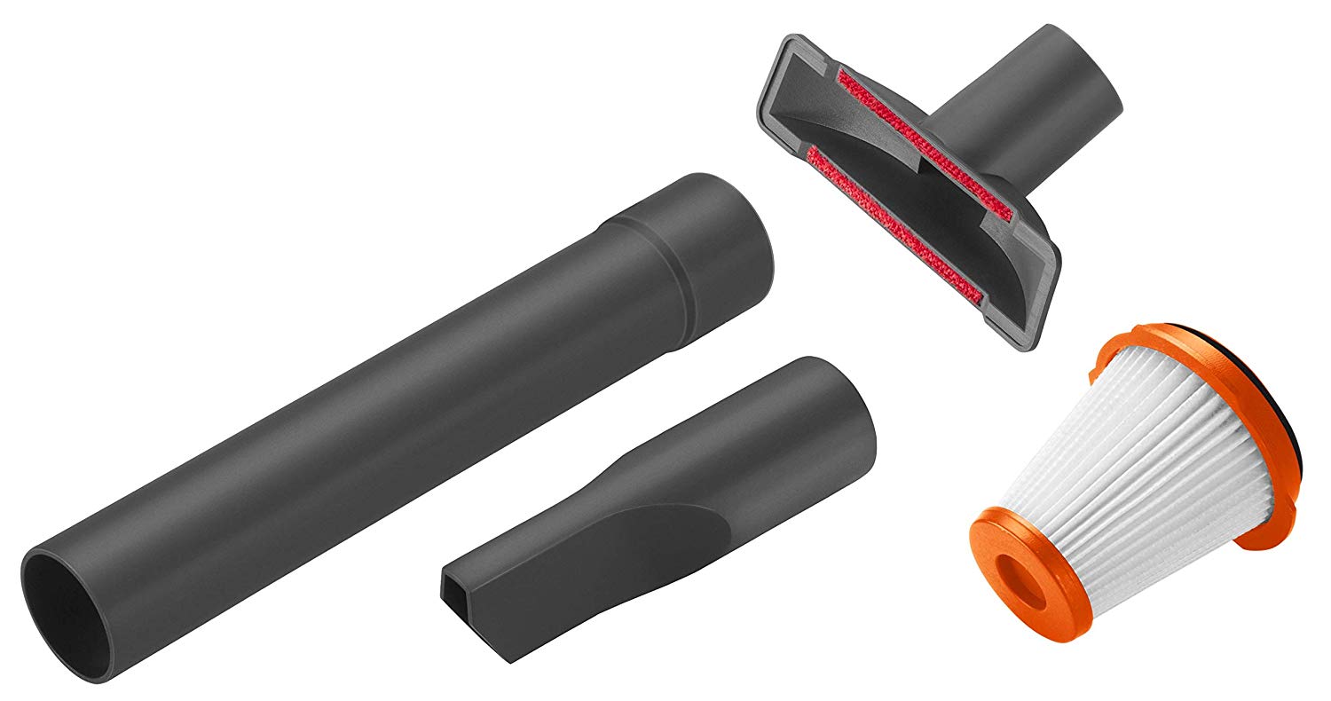 GARDENA Accessories Set for outdoor handheld vacuum cleaner Easy Clean Li, nozzle (black, 4 pieces)