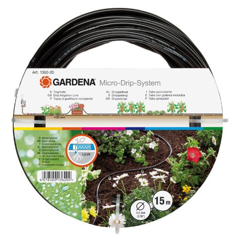 Gardena Micro-Drip-System driper 4,6 mm (3/16), 1,5 l/h, 15m 01362-20 Dārza laistīšanas iekārtas