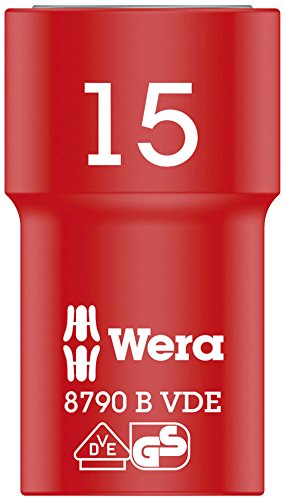 Wera Cyclops socket wrench bit 15x46 - 8790 B VDE, insulated, with 3/8 