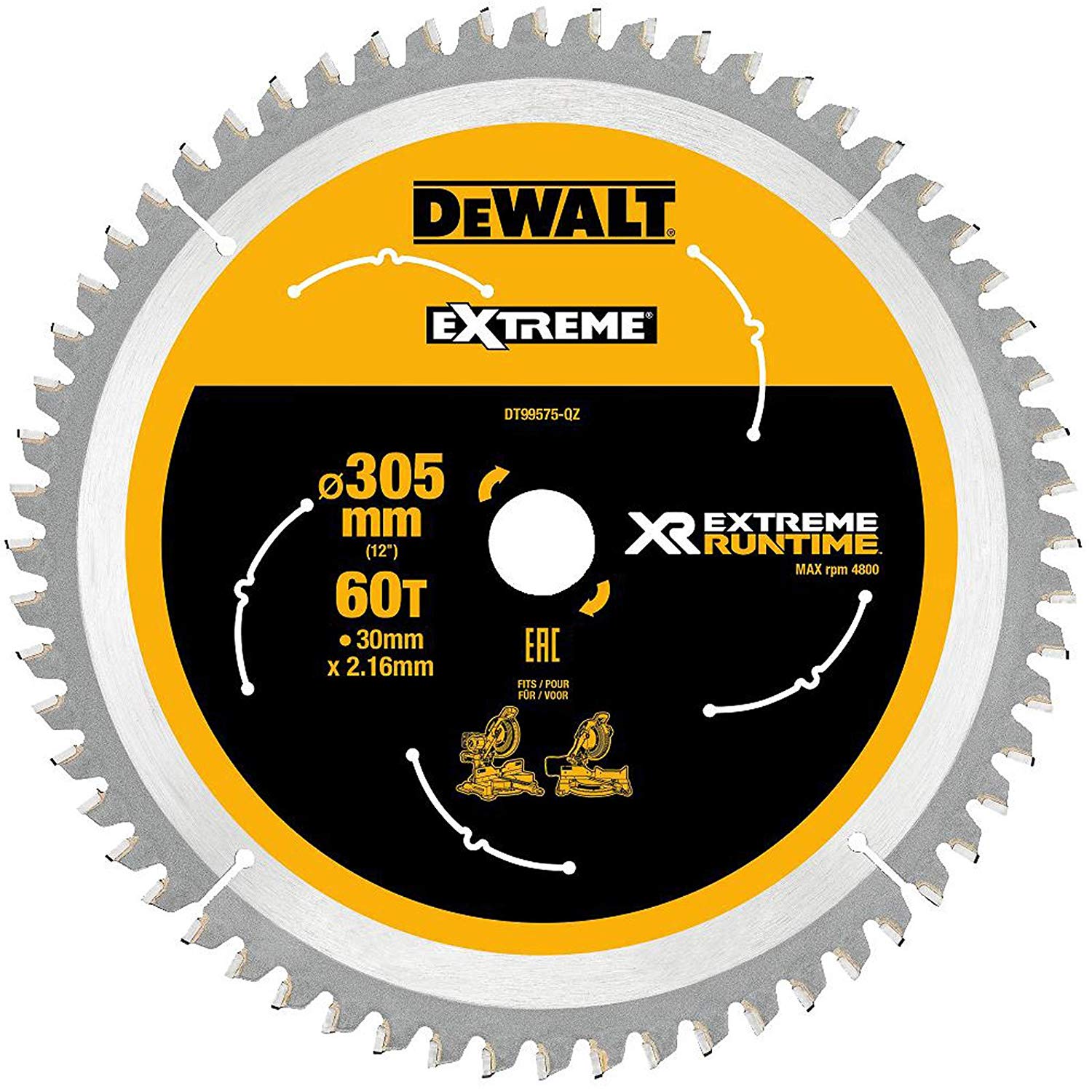 Dewalt circular saw blade .305 / 30mm DT99575