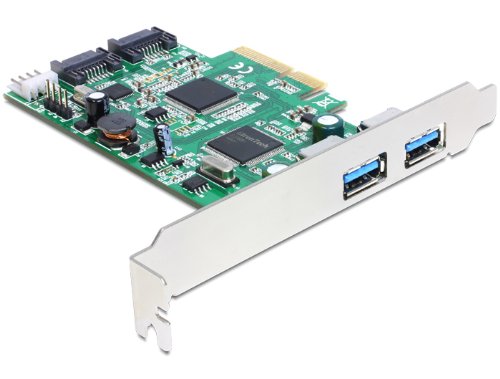 DeLOCK PCIe controller - 2x USB 3.0 - 2x SATA piederumi cietajiem diskiem HDD