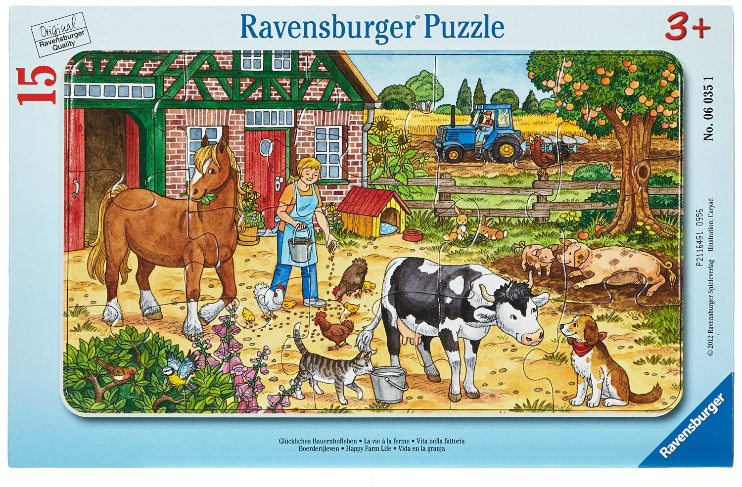 Ravensburger Puzzle Happy Farm Life 15 - 060351 puzle, puzzle