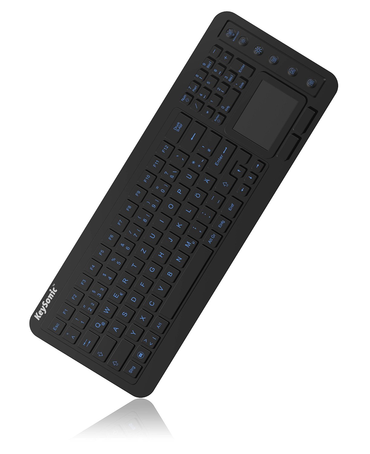 Keysonic KSK-6231 Silikontastatur with Touchpad klaviatūra