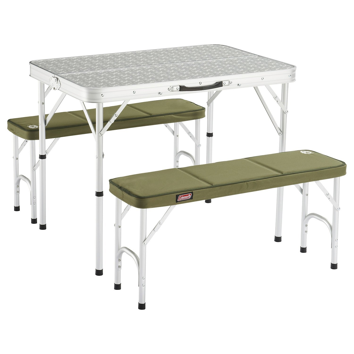 Coleman Pack-Away Table for 4 205584, camping set (aluminium/green) 205584 (3138522055844) telts Kempingiem, pārgājieniem
