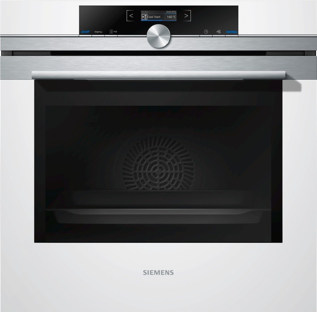 Siemens HB634GBW1 oven 71 L A+ Stainless steel, White Cepeškrāsns