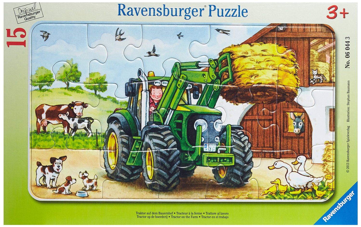 Ravensburger Puzzle 15 - Farm Tractor (060443) puzle, puzzle