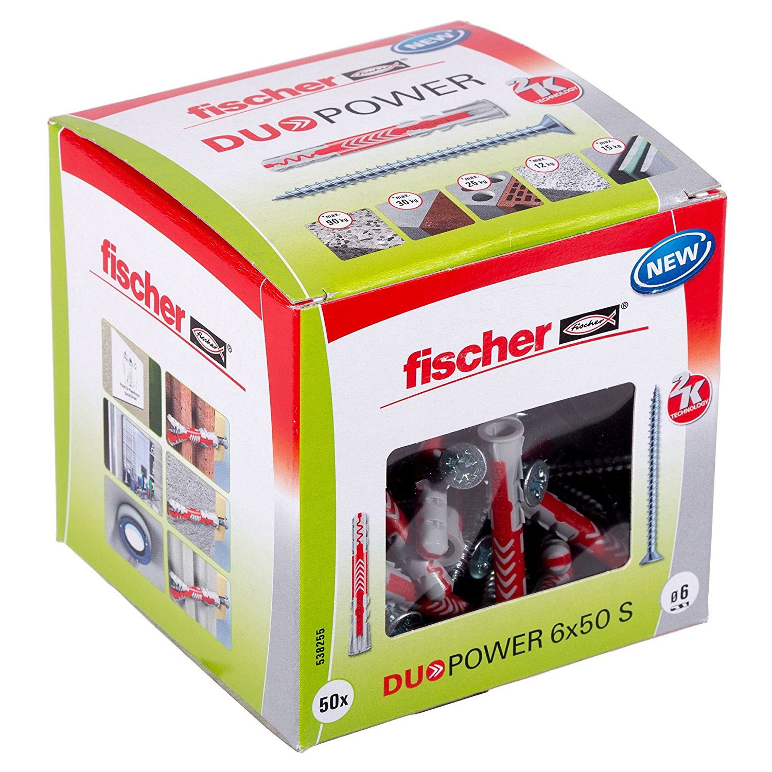 Fischer DUOPOWER 6x50 S LD 50pcs