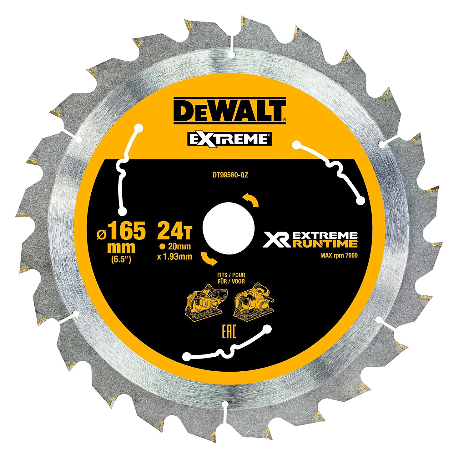 DeWalt DT99560-QZ XR extreme Runtime circular