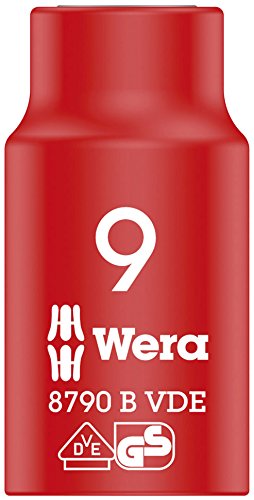 Wera Cyclops socket wrench bit 9x46 - 8790 B VDE, insulated, with 3/8 