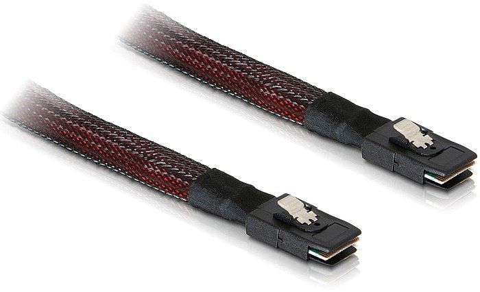 DeLOCK cable SFF-8087 -> SFF-8087 1m kabelis, vads