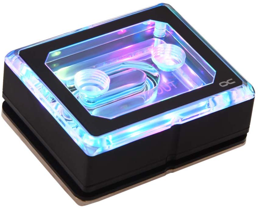 Alphacool Ice Block XPX PRO RGB - Plexi Black Digital ūdens dzesēšanas sistēmas piederumi