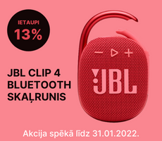 JBL Clip 4 pārnēsājamais skaļrunis