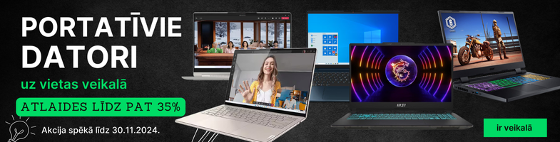 Atlaides portatīvajiem datoriem uz vietas veikalā